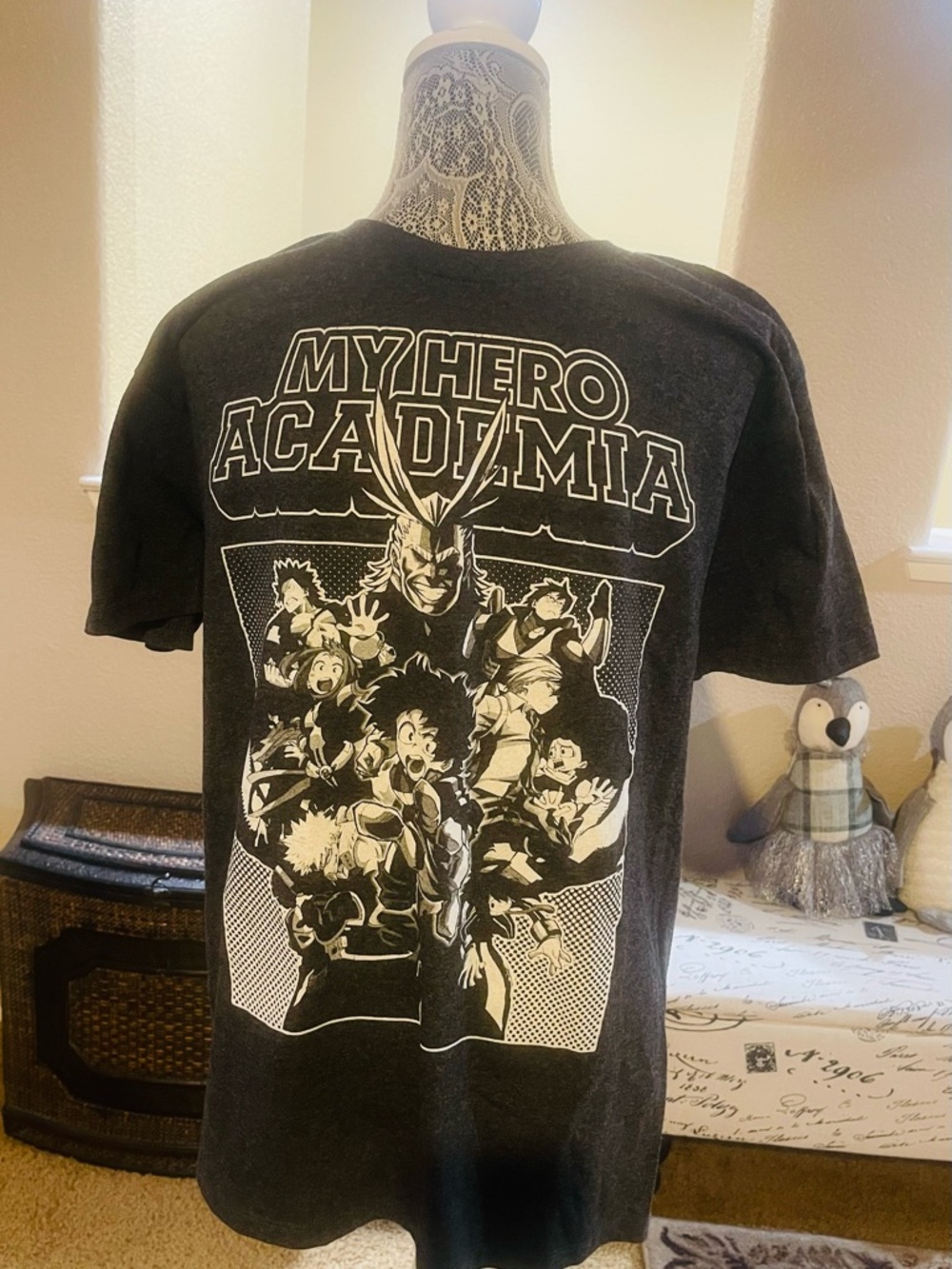 Black Graphic Short Sleeve Tee